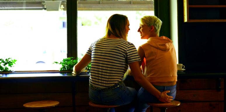 nervous old and teen lesbians Boobs black lesbian